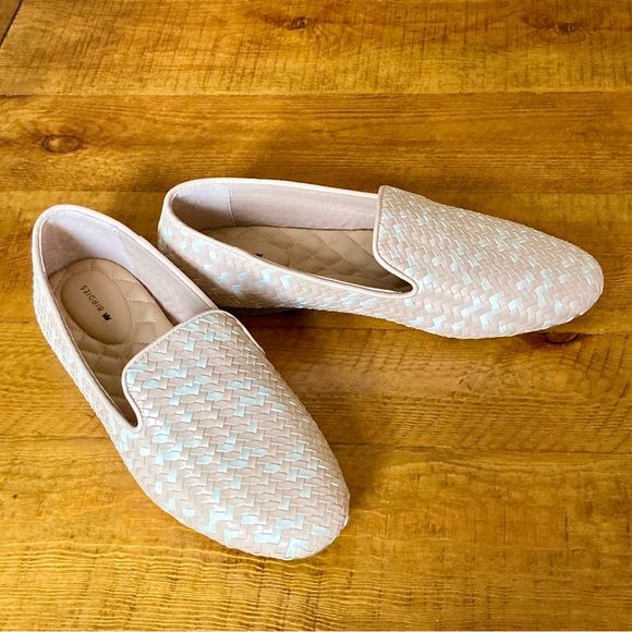Birdies Starling Woven Flats in Pale Blush Pink and Cream Basket Weave Size 9.5 - Picture 7 of 16